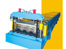 Metal deck forming machine